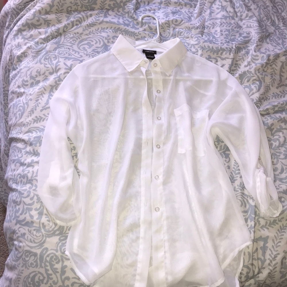 RUE 21 white blouse